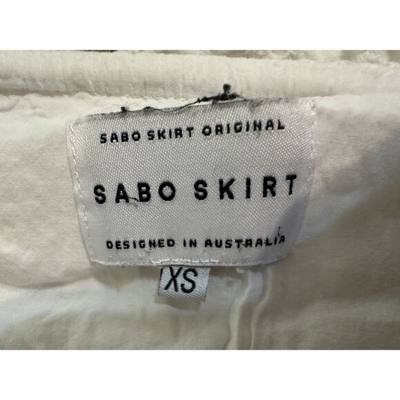 Saboskirt Women's Dress Size S White Cut Out Beach Summer Vacation Boho Cruise - Picture 4 of 4